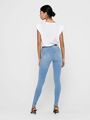 Only onlROYAL HW SK Jeans BB BJ13333 Noos Vaqueros Skinny, Azul (Light Blue Denim Light Blue Denim), S / 32L para Mujer