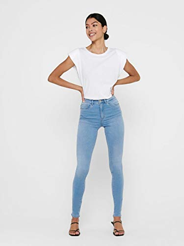 Only onlROYAL HW SK Jeans BB BJ13333 Noos Vaqueros Skinny, Azul (Light Blue Denim Light Blue Denim), S / 32L para Mujer