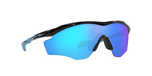 OO9343 M2 Frame XL Sunglasses, Polished Black/Prizm Sapphire, 45mm