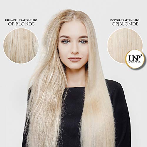 OP|BLONDE POST COLOR - Champú para cabello aclarado de 250 ml de producto profesional a base de ácido hialurónico, colágeno, sin amoniaco, reaviva el color, hidrata y protege