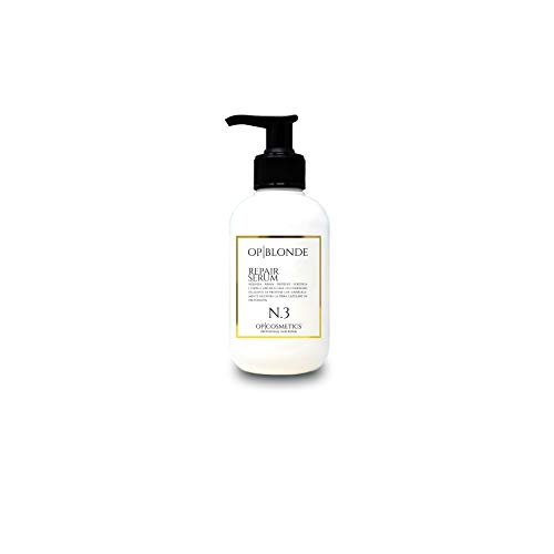 OP|BLONDE REPAIR SERUM N3, suero reparador en crema, producto profesional para cabello dañado, 250 ml, tratamiento intensivo regenera y protege, a base de proteínas, utiliza antes del champú