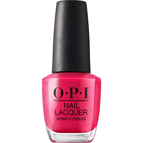 OPI Nail Laquer - Esmalte Uñas Duración de Hasta 7 Días, Efecto Manicura Profesional, 'She’s a Bad Muffuletta!' Rojo - 15 ml