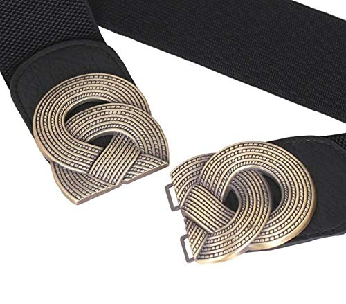 Oyccen Vintage Cinturón Ancho Vestidos Decorativa Cinturones de Mujer Elásticos de Cincha