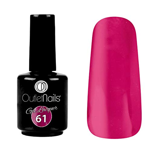 Pack Esmaltes Semipermanentes 5uds de Outlet Nails Gel Lacquer 15ml | Made in Eu | Colores Nº 59, 61, 62, 66, 67