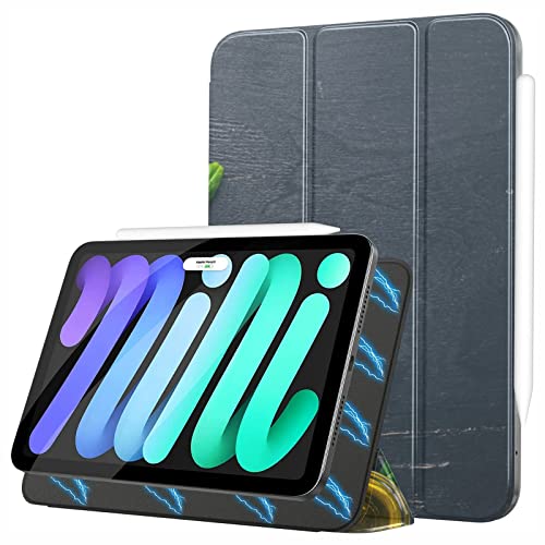 Pad Mini 6 Estuche Protector Fragante y Atractivo Aguacate Pad Mini 6 Estuche de Cuero de PU Smart Pad Mini 6 Generation Estuche Auto Sleep / Wake Compatible con iPad Mini 6 (8.3 Pulgadas, 2021)