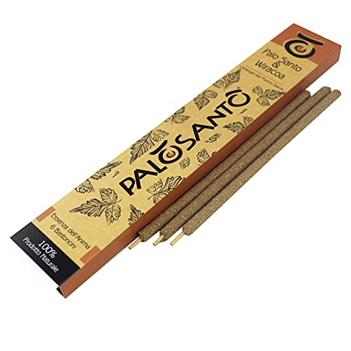 PALOSANTO - Varillas de Incienso Natural Palo Santo y Wiracoa – Varillas de Incienso perfumadas – Incienso Sciamanico para restaurantes y Ceremonias sagradas – Activa la energía Positiva – 6 Stick