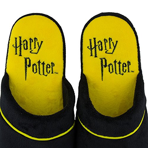 Pantuflas Zapatillas Cinereplicas Harry Potter - Oficial - Alto Confort y Calidad - Sole Pillow Walk - Adulto (S/M, Hufflepuff)
