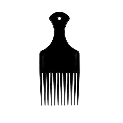 Peine Afro Grueso Comb, Cabeza de Aceite Peine de Horquilla, Peine de Peluquero de Resistente al Calor, Peine de Dientes Anchosuego, Peine Grande con Mango, Estilo de Cabello Rizado Natural Peine