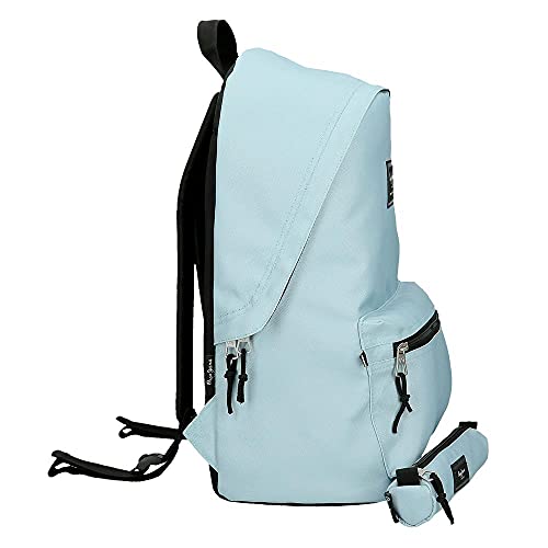 Pepe Jeans Aris Mochila para Portátil + Estuche Escolar 15,6" Azul 31x44x15 cms Poliéster 23,87L