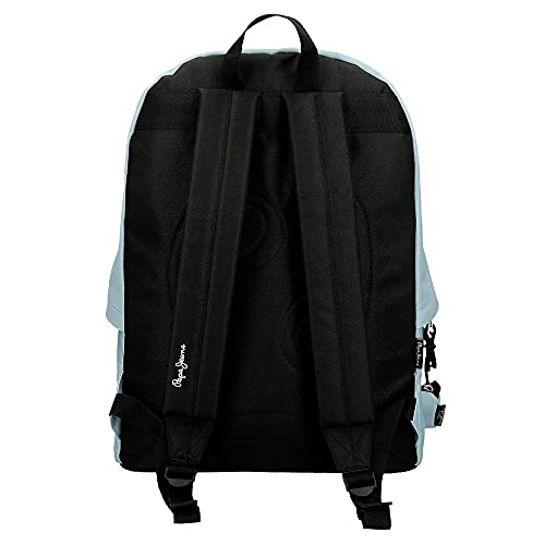 Pepe Jeans Aris Mochila para Portátil + Estuche Escolar 15,6" Azul 31x44x15 cms Poliéster 23,87L