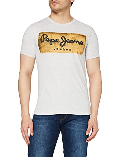 Pepe Jeans Charing PM503215 Camiseta, Gris (Grey Marl 933), Medium para Hombre