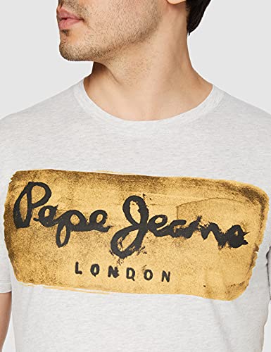 Pepe Jeans Charing PM503215 Camiseta, Gris (Grey Marl 933), Small para Hombre
