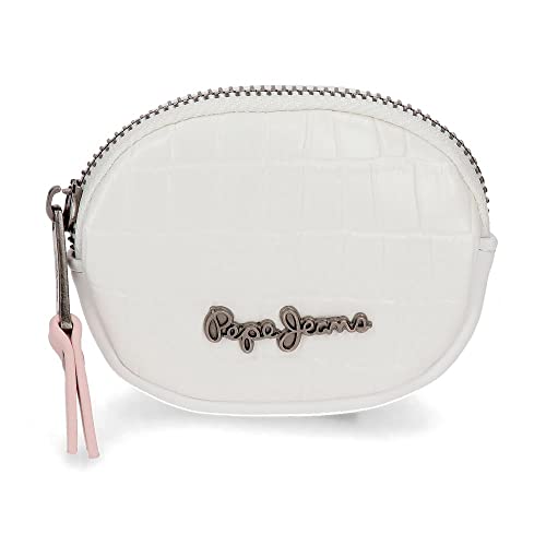 Pepe Jeans Denia Monedero Blanco 11,5x8,5x1,5 cms Piel sintética