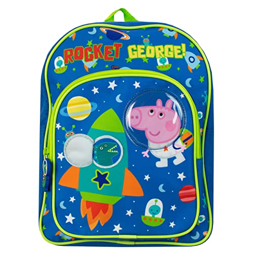 Peppa Pig Niños Mochila George Pig Azul