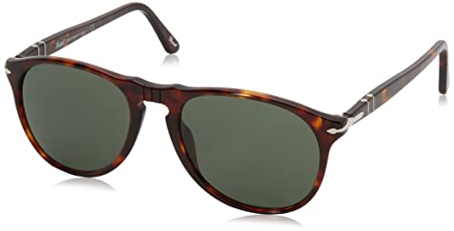 Persol 0po9649s Gafas de Sol, Marrón (Havana/Green), 55 Unisex-Adulto