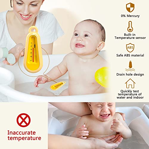 PewinGo Set para Cuidado del Bebé - 10 Piezas Kit de Aseo para Bebés,Cortador de Uñas Cepillo de Dientes de, Fácil de Transportar y Adecuado para Viajar y el Uso Diario - Amarillo