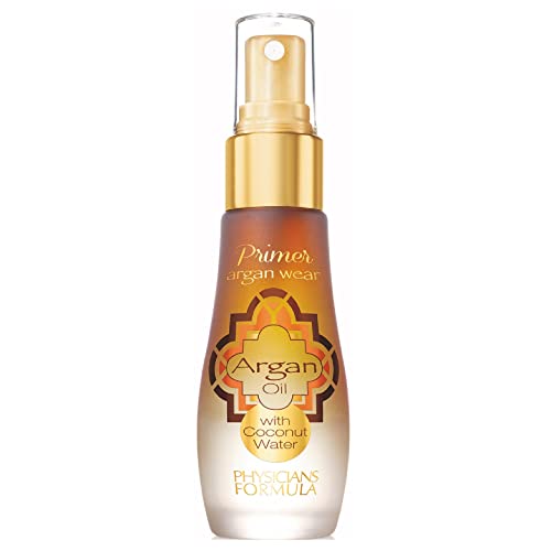 Physicians Formula - Argan Wear 2-in-1 Argan Oil & Coconut Water Primer - Prebase con Aceite de Argan Puro y Agua de Coco Orgánica Pura - Refrescante, Hidratación y Brillo