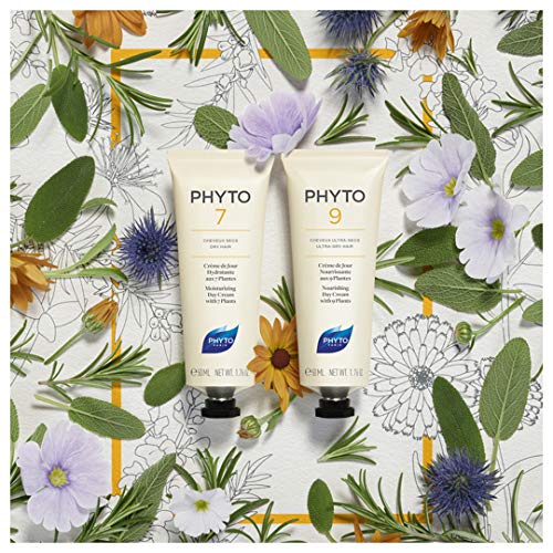 Phyto Crema de Dia Nutritiva Phyto9 con 9 Plantas, para el Cabello muy Seco, 50 ml