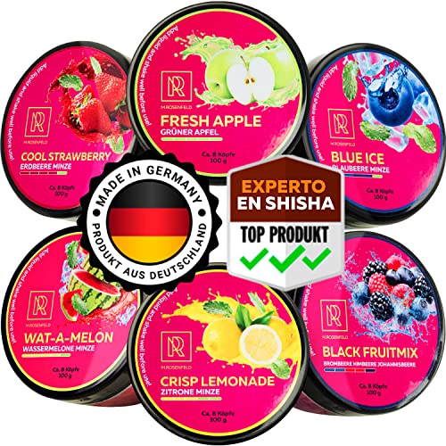 Piedras de vapor para Cachimba Shisha Narguile Sabores Cachimba Sin Nicotina: Manzana Fresa Arandanos Frambuesa Sandia Limon Grosella Haz Varios Combinaciones