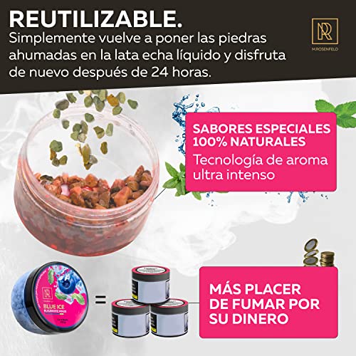 Piedras de vapor para Cachimba Shisha Narguile Sabores Cachimba Sin Nicotina: Manzana Fresa Arandanos Frambuesa Sandia Limon Grosella Haz Varios Combinaciones