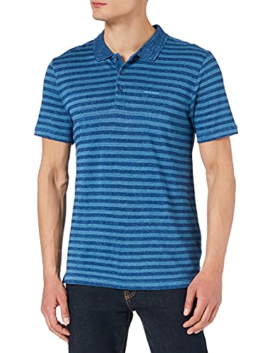 Pierre Cardin Travel Comfort Poloshirt Camisa de Polo, Azul, S para Hombre