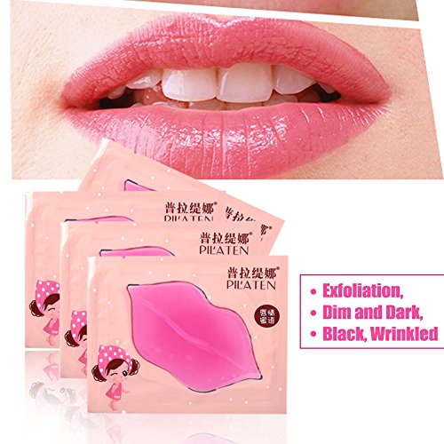 Pilaten Pack De Mascarillas Labiales Nutritivas, Mascarilla Para Labios Lip Mask, color Rosa, 8 Unidad