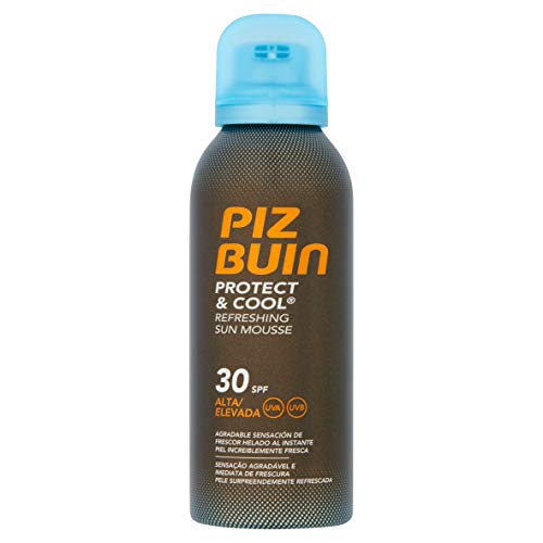 Piz Buin - Protección Solar, Protect & Cool Espuma Solar Refrescante SPF 30 - Protección media Bote 150 ml