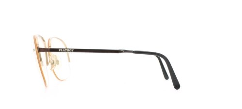 Playboy 4569 10 oro rectangular certificado vintage gafas marco para mujer