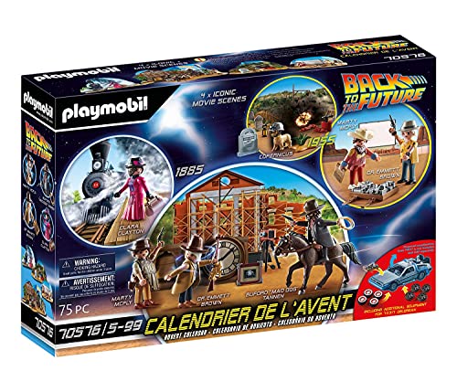 PLAYMOBIL 70576 Calendario de Adviento "Back to the Future Parte III", A partir de 5 años