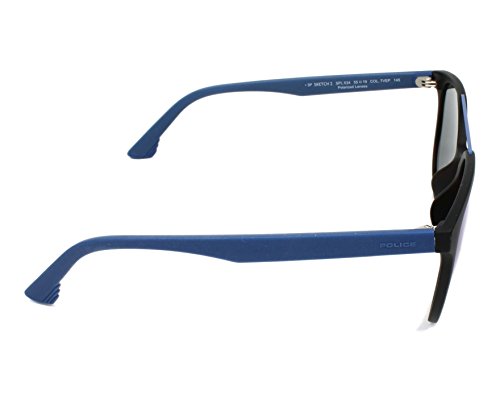 Police SPL634-7VEP Gafas, Havana, 55/19/145 Unisex Adulto