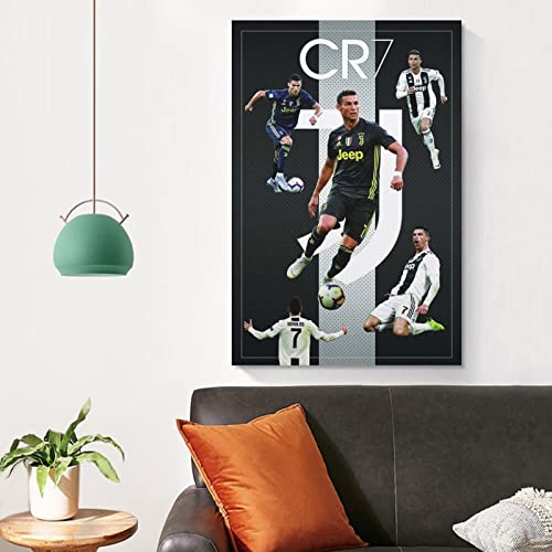 Póster de Cristiano Ronaldo Cristiano Ronaldo Cristiano Ronaldo Cristiano Ronaldo Póster de lienzo y arte de pared con impresión moderna decoración de dormitorio familiar de 20 x 30 cm