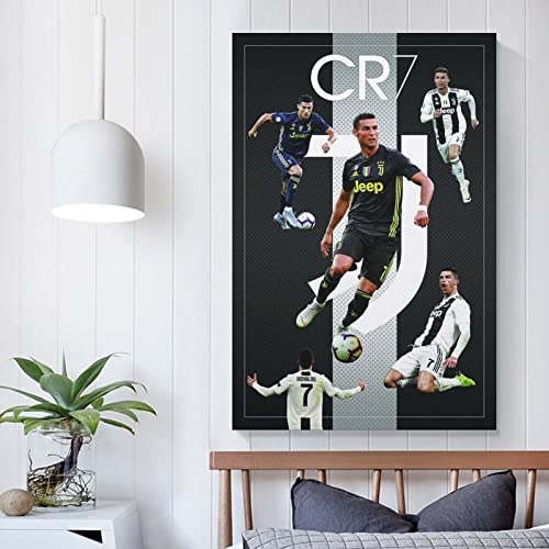 Póster de Cristiano Ronaldo Cristiano Ronaldo Cristiano Ronaldo Cristiano Ronaldo Póster de lienzo y arte de pared con impresión moderna decoración de dormitorio familiar de 20 x 30 cm