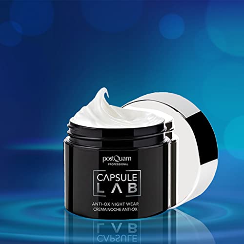 PostQuam Capsule Lab Anti-OX - Crema de Noche | Crema Antiarrugas Mujer, Crema Antioxidante con Algas, Caléndula - 50 ml