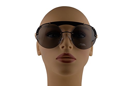 Prada PR52US gafas de sol w / 37mm de lente gris 1AB3C2 SPR52U PR 52us SPR 52U mujer Oro Negro pálido Grande