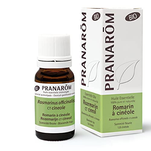 Pranarôm Aceite esencial Romero qt cineol Bio, Respiración, Purificador, Difusión atmosférica, 10 ml