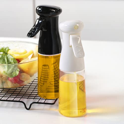 Pulverizador de aceite para cocina, spray aceite cocina, aceitera spray, bote spray pulverizador resistente (Negro)