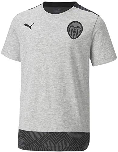 PUMA Valencia CF Temporada 2020/21-Casuals tee Light Gray Heather Camiseta, Unisex, Gris, M