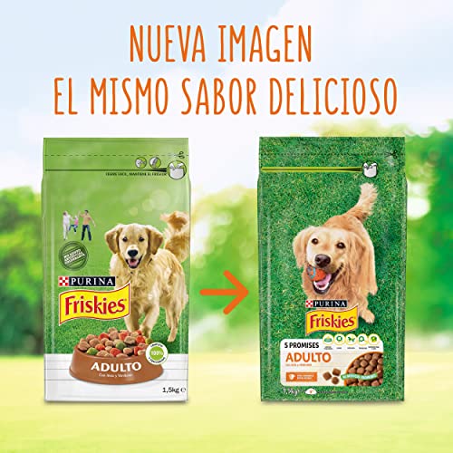 Purina Friskies Pienso para Perro Adulto Aves y Verduras 10 Kg