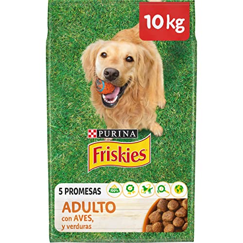 Purina Friskies Pienso para Perro Adulto Aves y Verduras 10 Kg