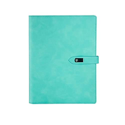 QWEA Creative Notebook Thickened Diary El cuaderno de cuero simple es muy adecuado para material escolar de oficina y en casa (Color: Azul cielo, Tamaño: A5)