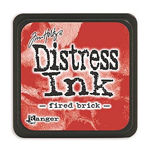 Ranger Tinta Mini Distress Fired Brick. Tim Holtz M31, Ladrillo de Fuego, Regular