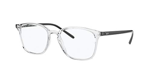 Ray-Ban 0rx7185 Gafas, Transparent, 50 Unisex