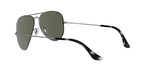 Ray-Ban Aviator Gafas, Gris, 62 mm Unisex Adulto