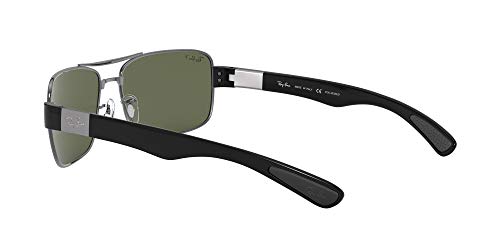 Ray-ban Mod. 3522 - Gafas de sol para hombre, color negro (gunmetal/polargreen), talla 61