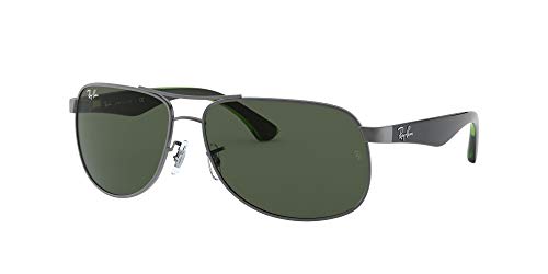 Ray-Ban Rb3502 Gafas de Sol, Matte Gunmetal, 61 para Hombre