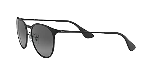 Ray-Ban RB3539- Shiny Black Frame/Light Grey Gradient Grey Polar Lens, 54 MM