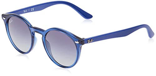 Ray-Ban Rj9064s Lentes, Azul Transparente/Gris Gradiente Azul Oscuro, 44 Unisex niños