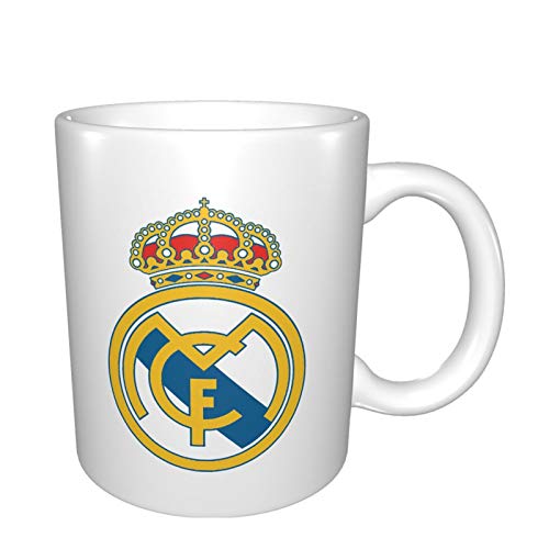 Real Madrid - Tazas de porcelana para café, té, cacao (11 onzas)