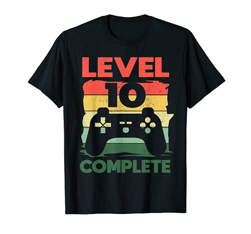 Regalo del décimo aniversario "Level 10 complete" Camiseta