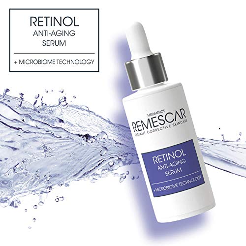 Remescar - Retinol Serum Antiedad - Tecnología Microbiome - Potencia el colágeno - Suaviza y tonifica la piel - Contrarresta las arrugas - Reduce las imperfecciones de la piel